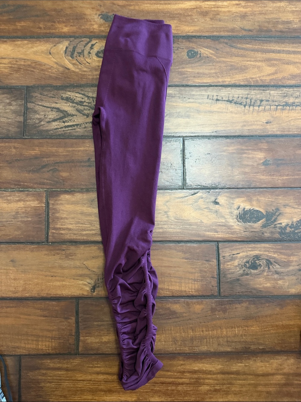 Fabletics Plum Ruched Leggings